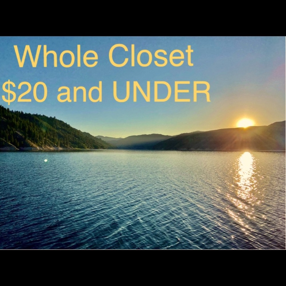 Whole closet is $20 and UNDER. Moving Sale!!